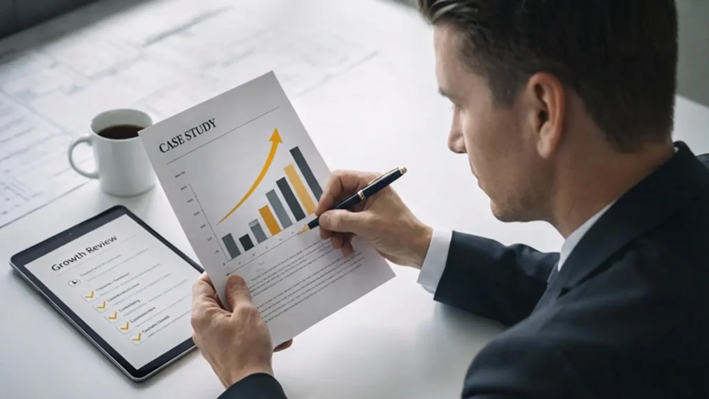 growth-review-analysis-case-study-rising-bar-graph