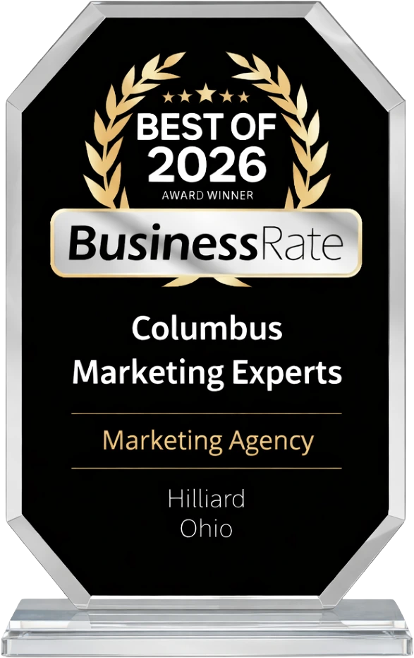 2026 BusinessRate Best Marketing Agency Hilliard Winner - Columbus Marketing Experts