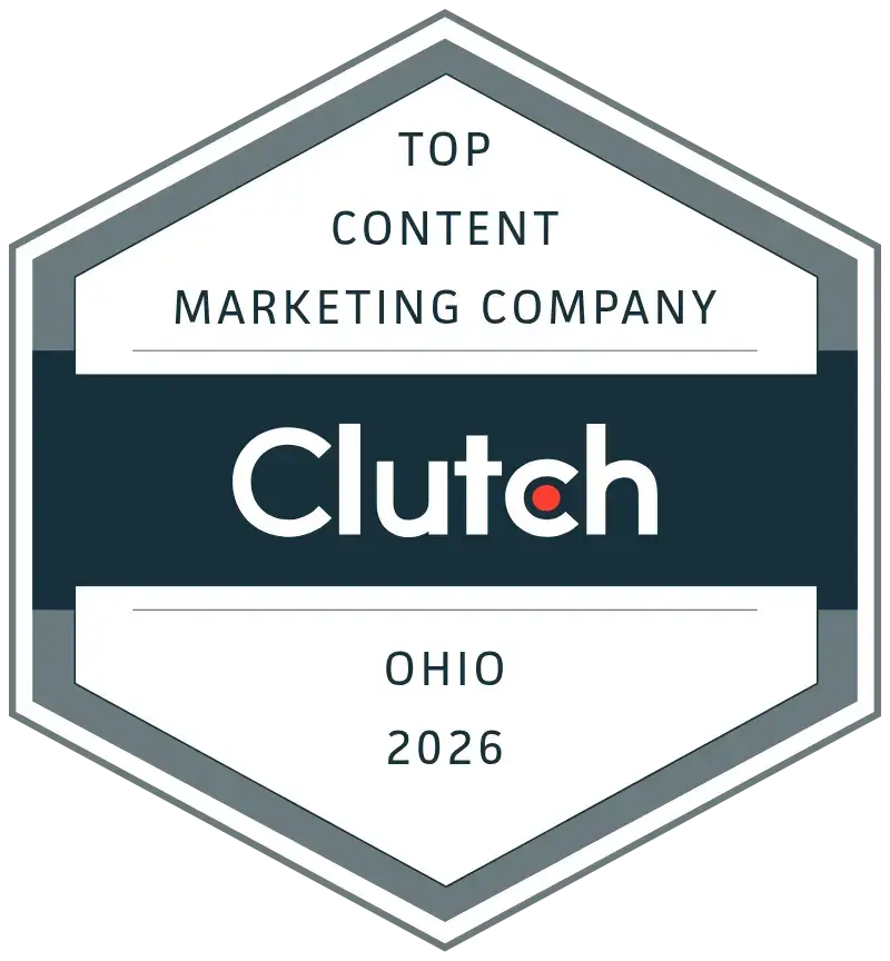 Top Clutch Content Marketing Company Ohio 2026 Badge
